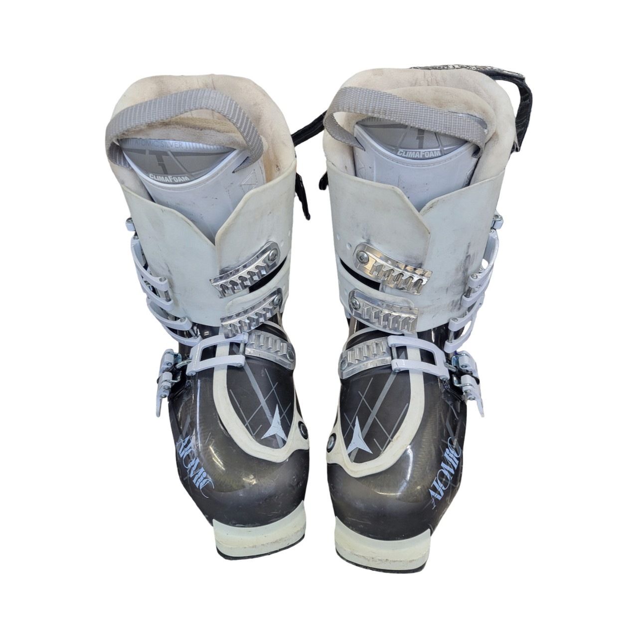 Used Atomic WAYMAKER CARBON 90 SKI BOOTS Womens DH Ski Boot White