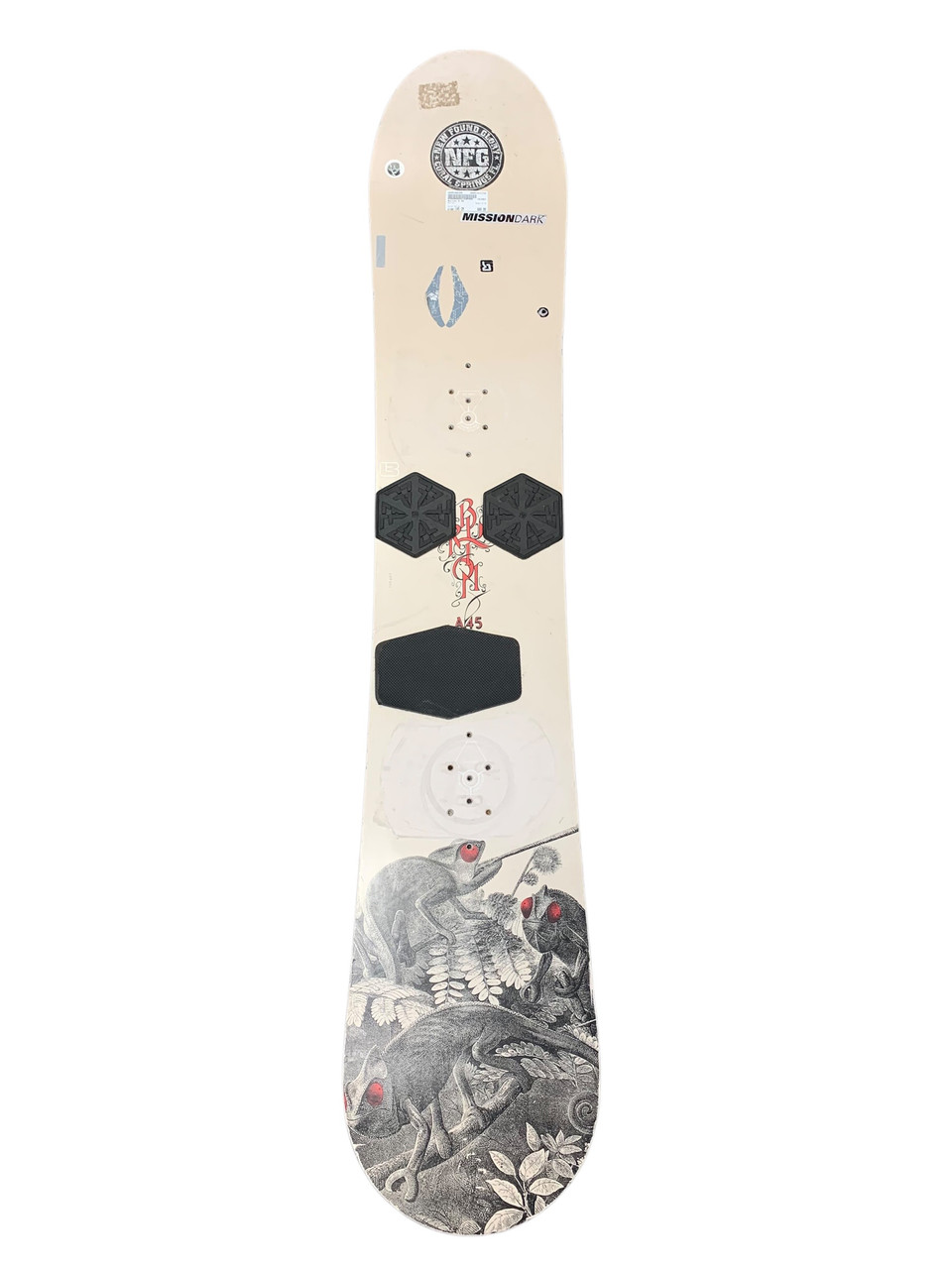 Used Burton A.45 Mens Snowboard Only White 145 cm