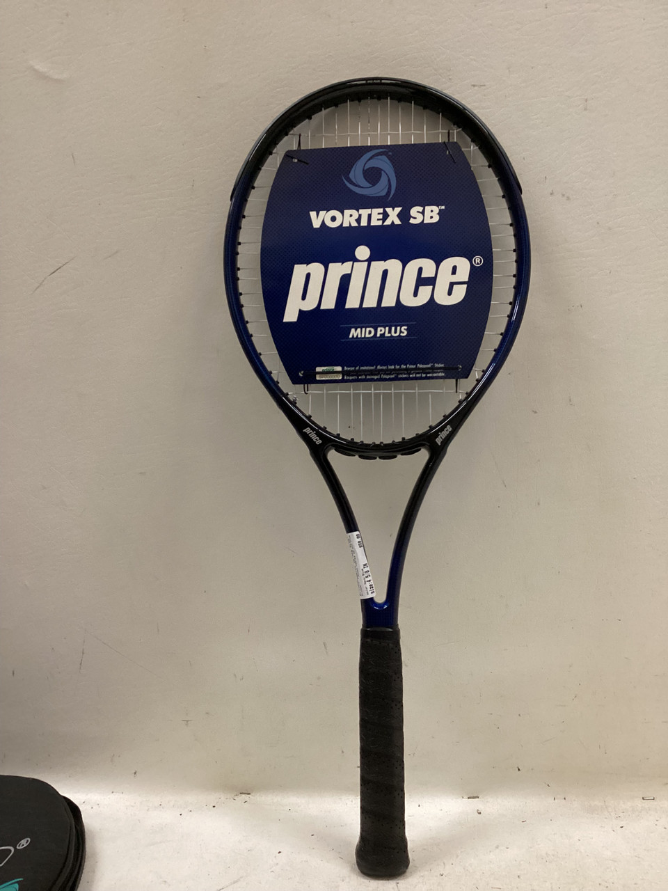Used Prince VORTEX SB MID PLUS Adult Tennis Racquet Navy Blue 4 5/8