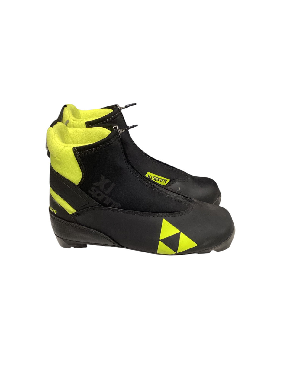 Used Fisher Boys NNN XC Ski Boots Black W 07-07.5 / JR 05.5-06