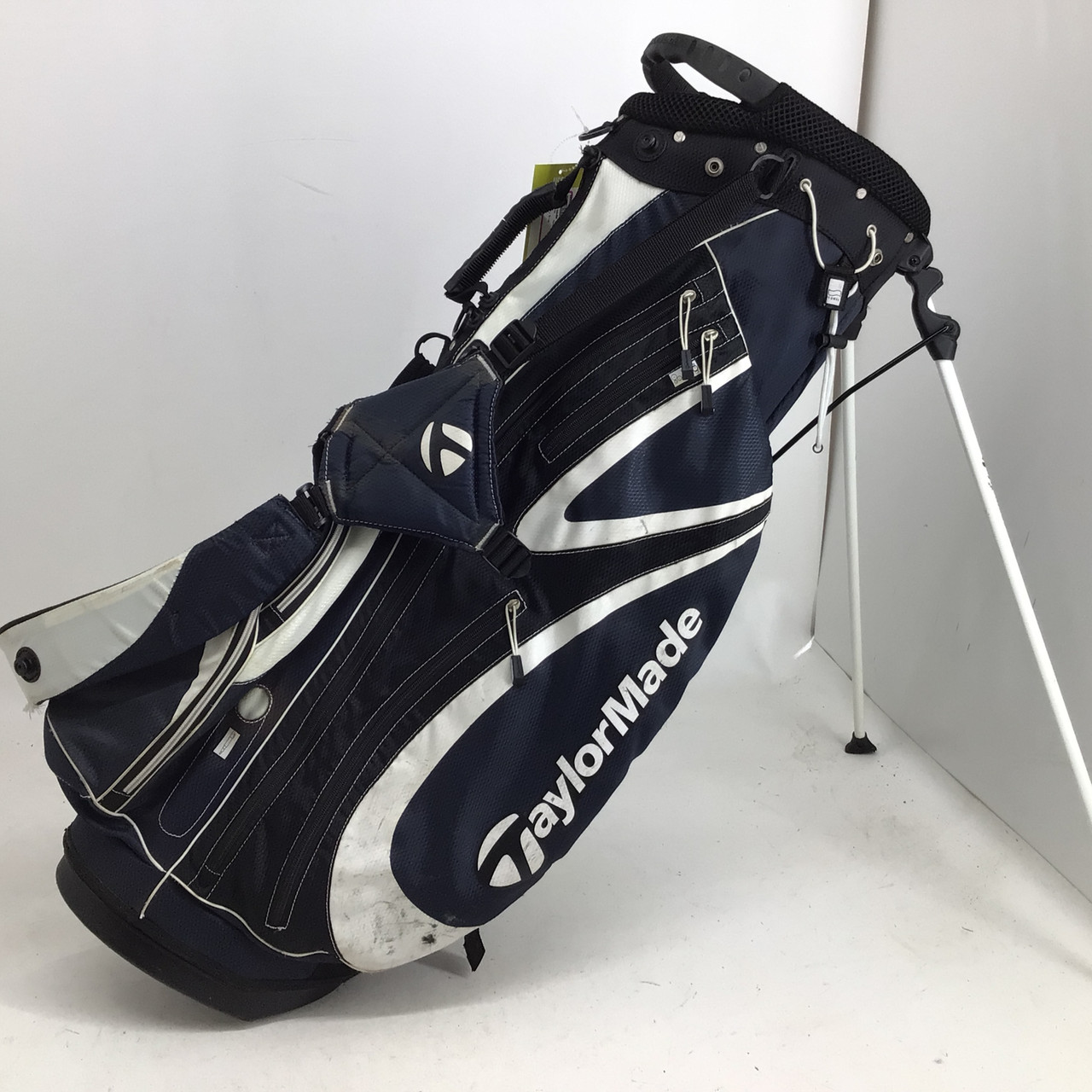 Used Taylormade 6 WAY STAND BAG Mens Stand Bag Navy Blue