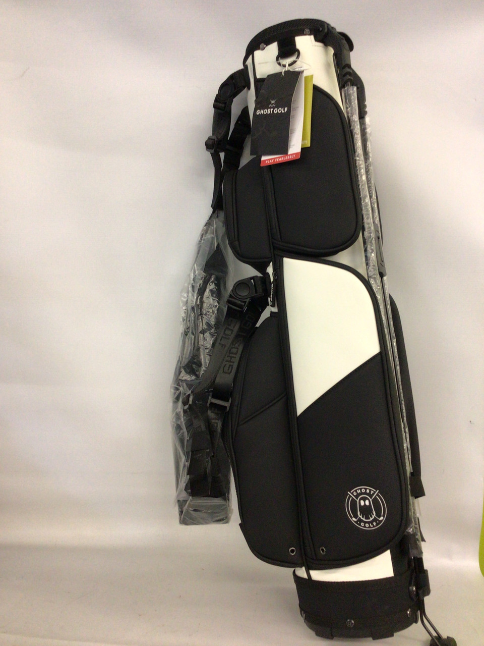 Used GHOST GOLF WEEKENDER OREO BAG Mens Stand Bag Black And White