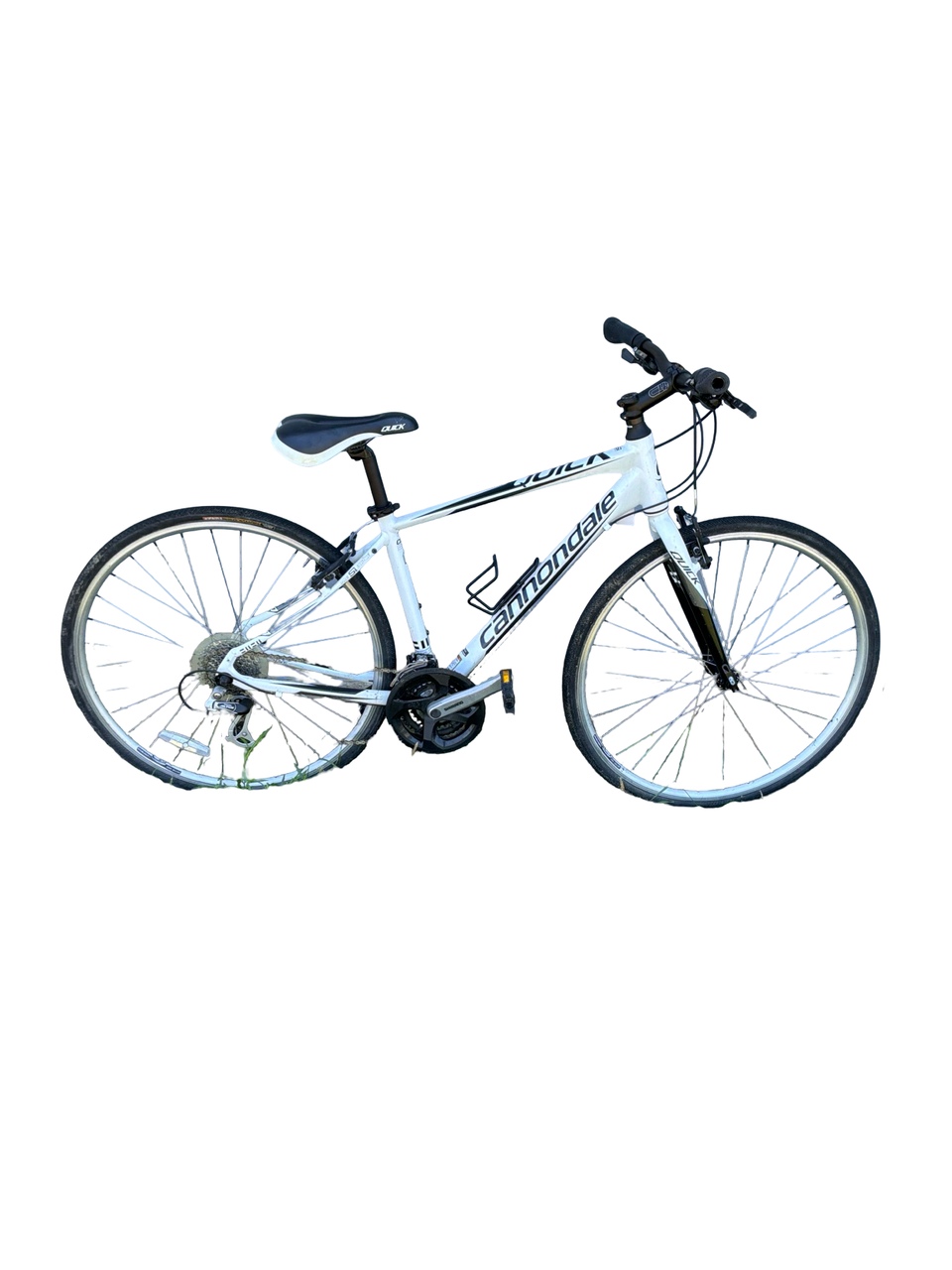 Used Cannondale QUICK FIVE Hybrid/City Bike Mens White 54-55cm