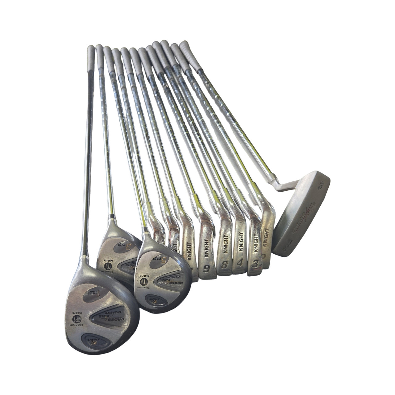 Used Knight CROSSFIRE SET Mens Package Set RH Grey 12 Piece