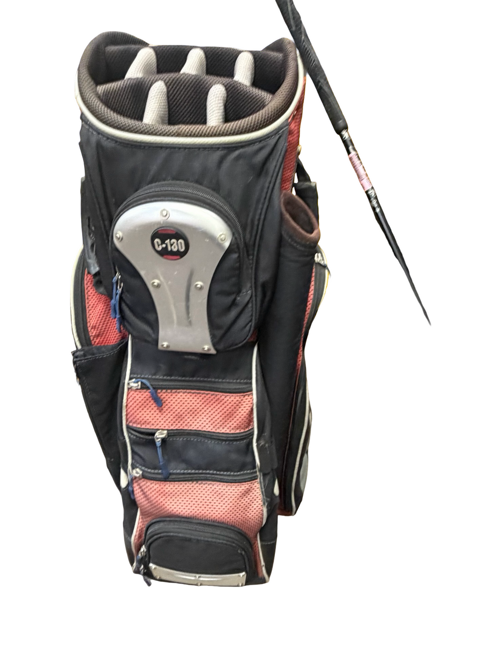golf cart bag rain hood Sun Mountain C130 14-WAY w/Rainhood Enter the Craftsman versatile rain and dust golf bag rain hood Used Sun Mountain C-130 14-Way