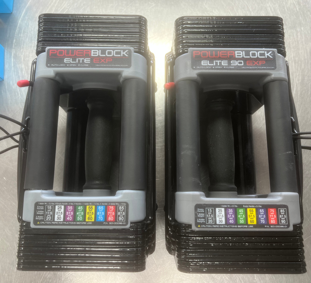 POWERBLOCK SP50 ① Used PowerBlock Adj Dumbbells 5-50 LB