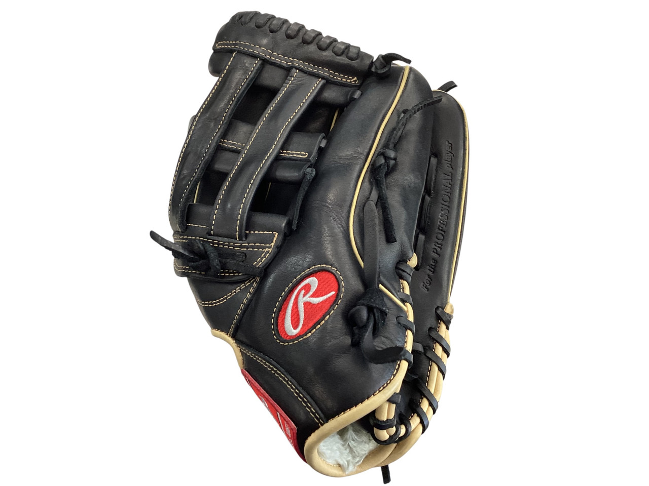 Used Rawlings GGE1275HB BB/SB Glove RH Throw Black 12 3/4