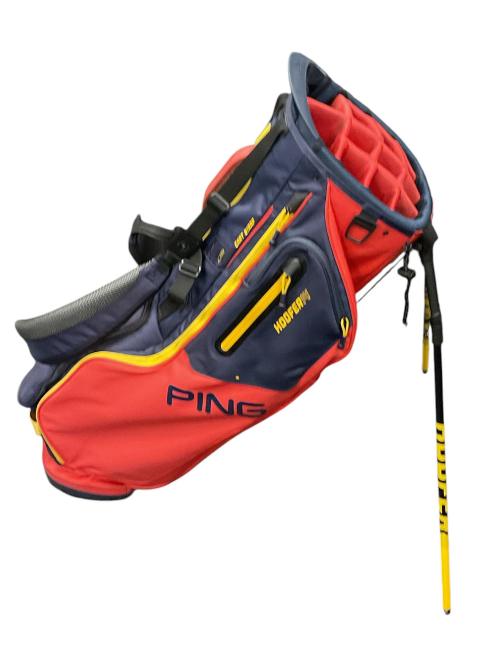 キ*カ様 【レアアイテム】PING ビンテージ Hoofer Used Ping HOOFER 14 Mens Stand Bag Red