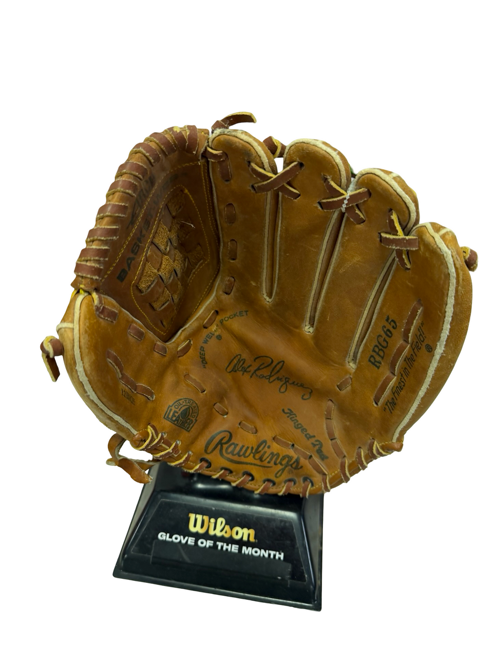Used Rawlings ALEX RODRIGUEZ RBG65 Leather Shell Baseball Glove RH