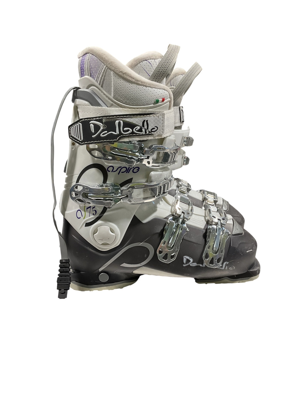 Dalbello Aspire 女性用スキーブーツ 希少ホワイト Used Dalbello ASPIRE 75 Womens DH Ski Boot White 245 MP - M06.5