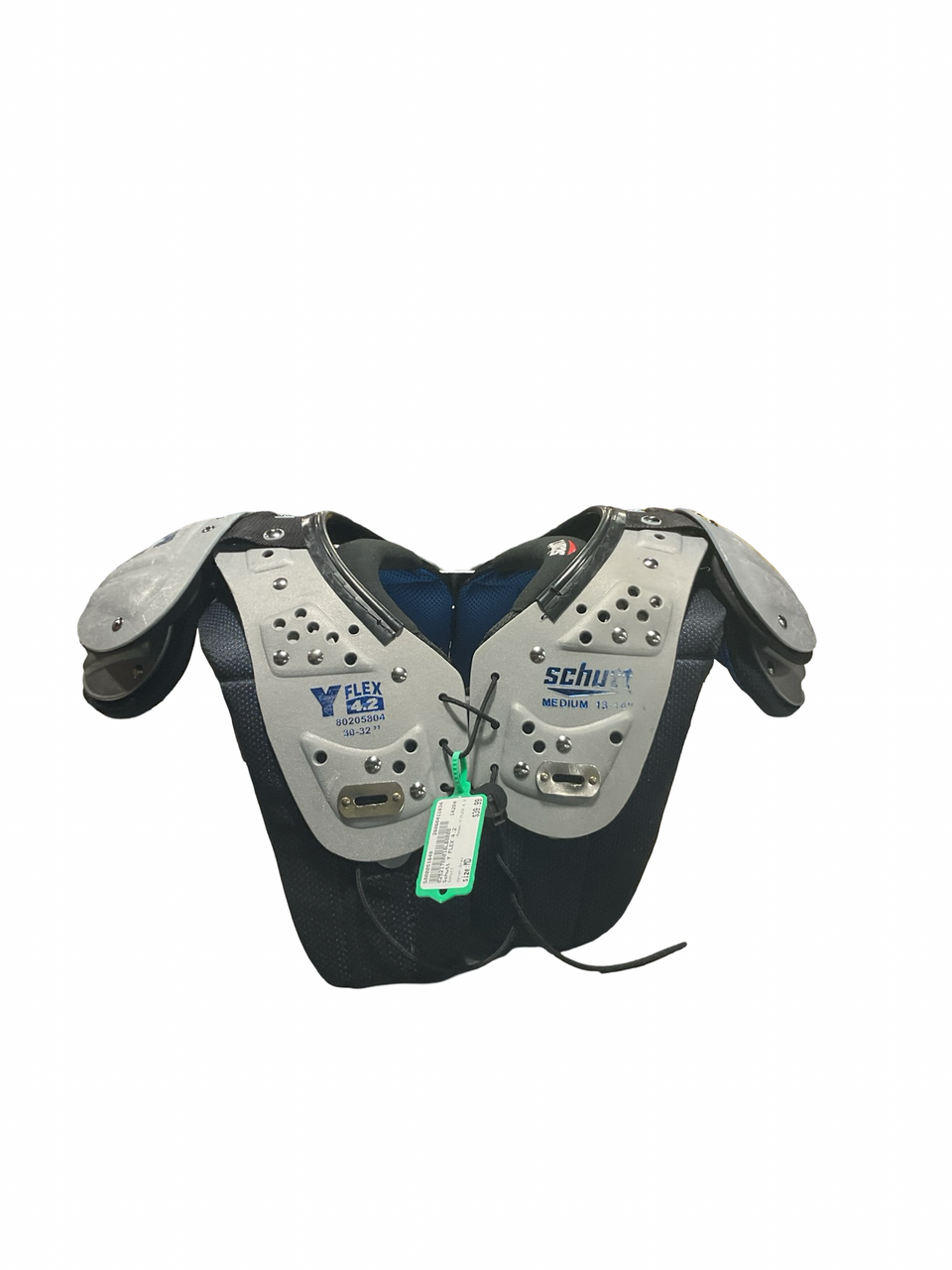 Used Schutt Y FLEX 4.2 FB Shoulder Pads Grey MD