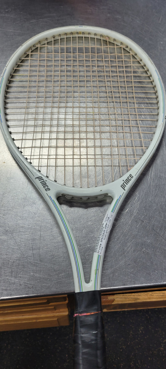 Used Prince SPECTRUM COMP 110 Adult Tennis Racquet White 4 1/4