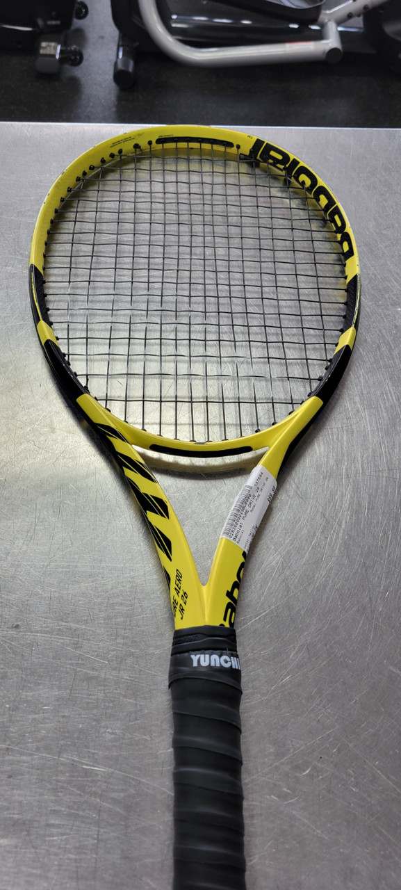 Used Babolat PURE DRIVE 26 Junior Tennis Racquet Yellow 26