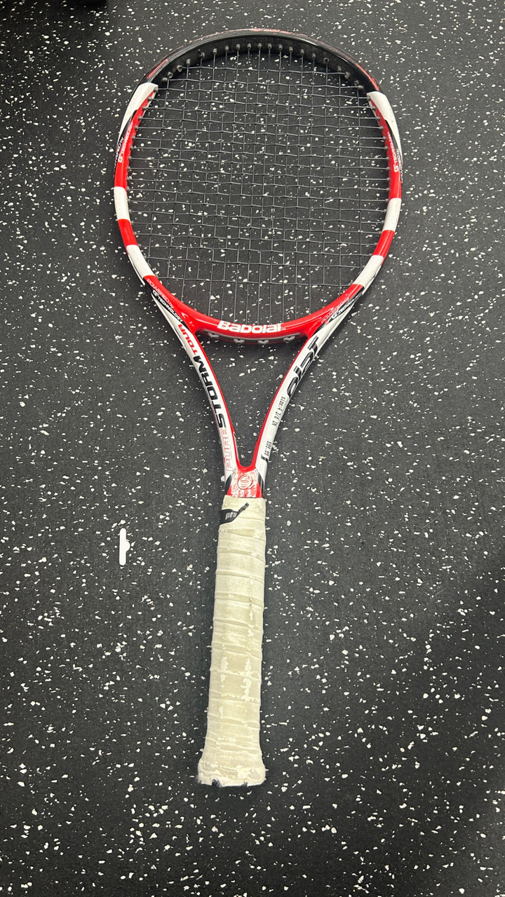 Used Babolat PURE STORM TOUR Adult Tennis Racquet Red 4 3/8