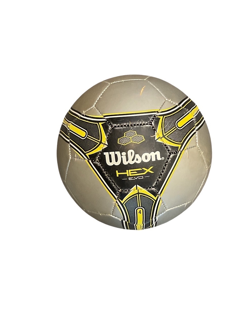 Used Wilson HEX EVO All Size Soccer Ball Black And Grey 4
