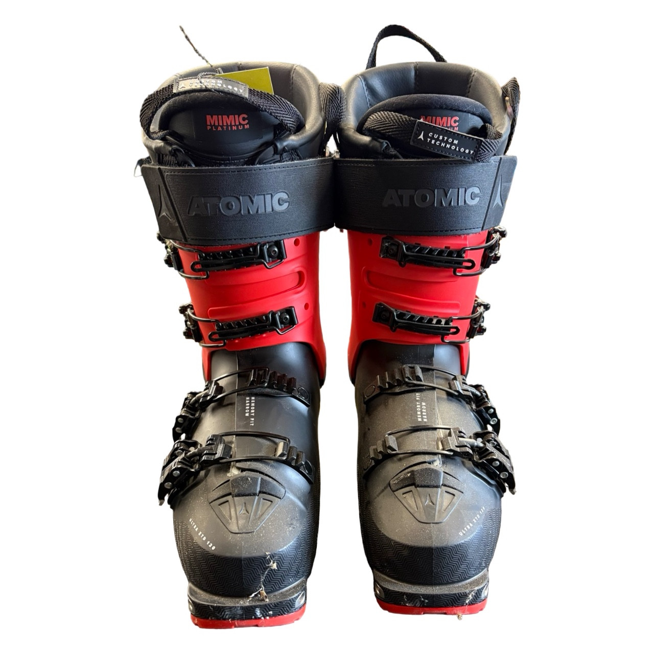Used Atomic HAWX ULTRA XTD 120 Mens DH Ski Boot Black And Red 275