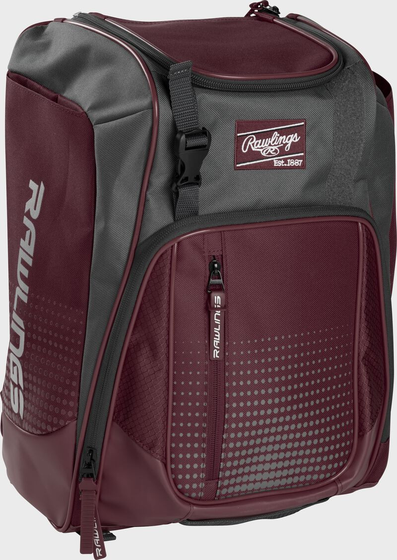RAWLINGS FRANCHISE BPACK MAROON 11443-RAWFRANBPMA