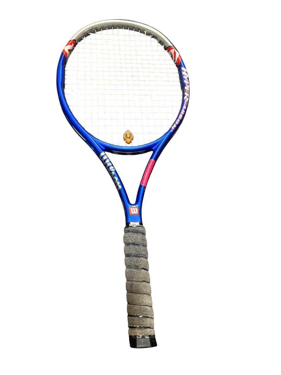 Used Wilson HYPER HAMMER 5.9 Adult Tennis Racquet Navy Blue 4 1/2
