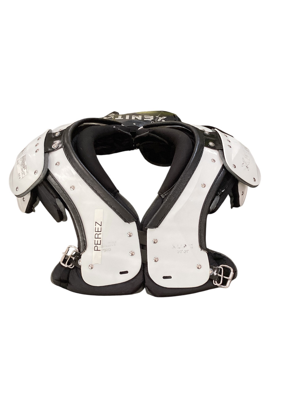 Used Xenith ELEMENT HYBRID XL FB Shoulder Pads White XL