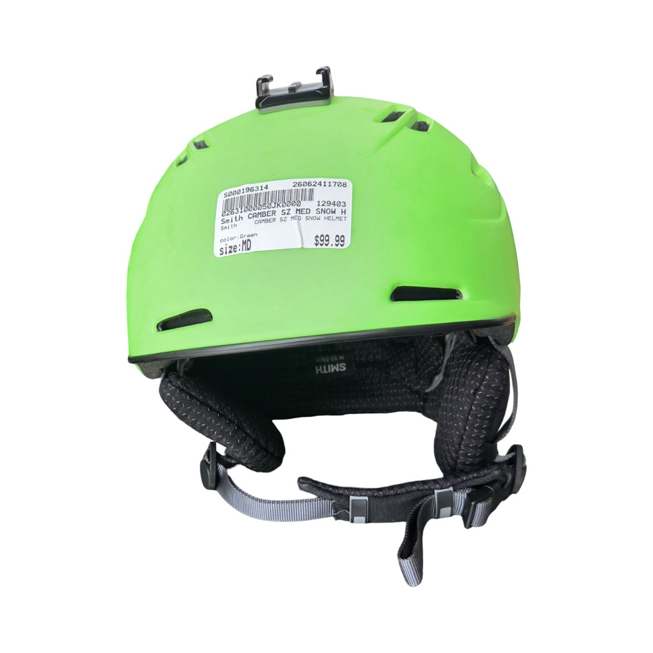 Used Smith CAMBER SZ MED SNOW HELMET Snowsport Helmet Adult Green MD
