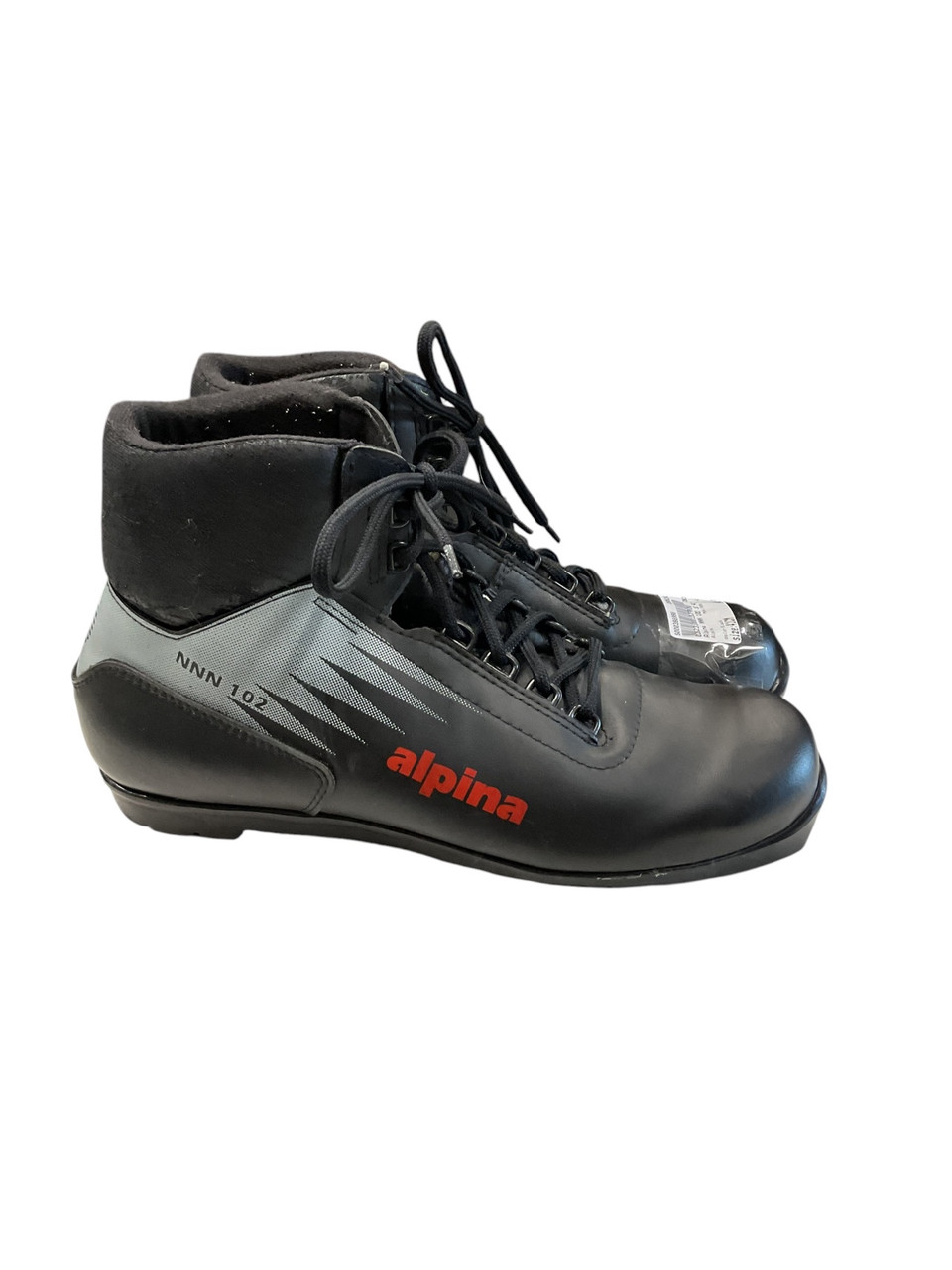 Used Alpina NNN 102 SZ 41 Mens NNN XC Ski Boots Black M 08 / W 08.5-09