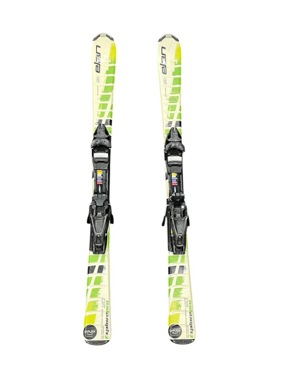 Used Elan Explore Pro Junior Skis 120 cm Beginner Youth Skis
