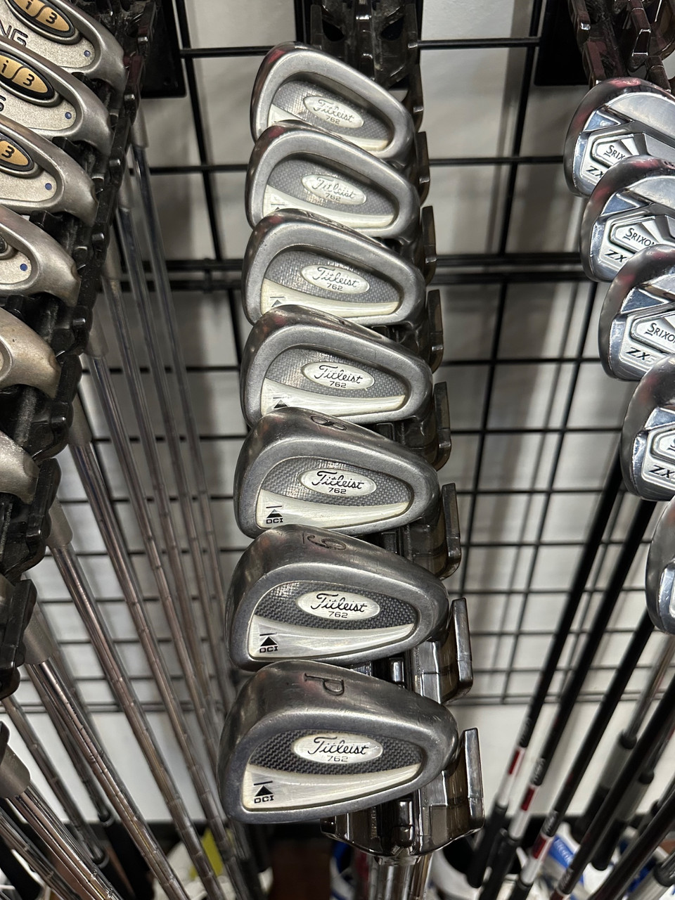 シルバーアクセサリー Used Titleist DCI 762 Mens Iron Set RH 4I-PW