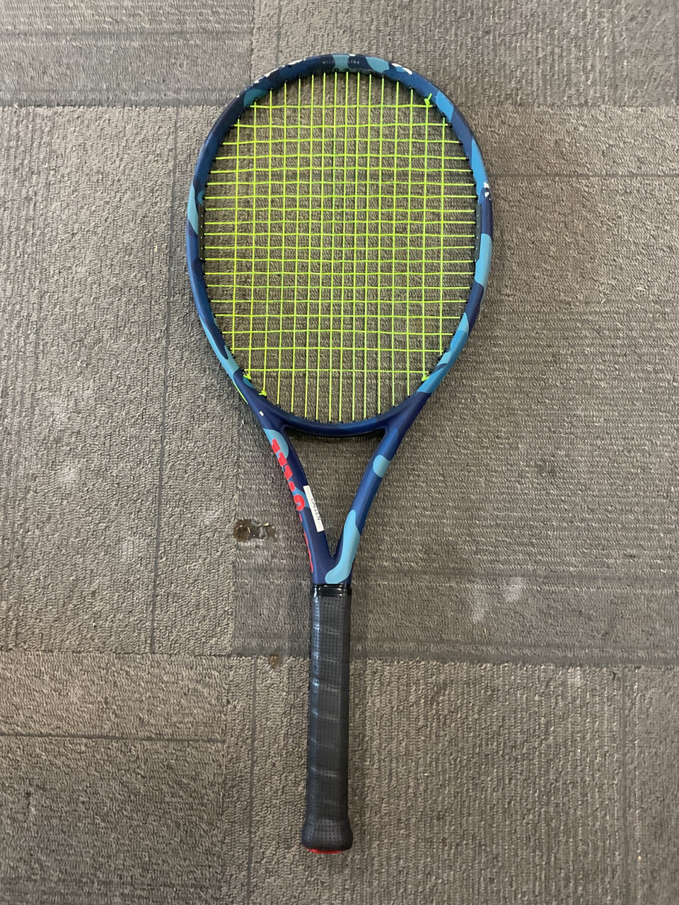 Used Wilson ULTRA 100L CAMO EDITION Adult Tennis Racquet Navy Blue 4