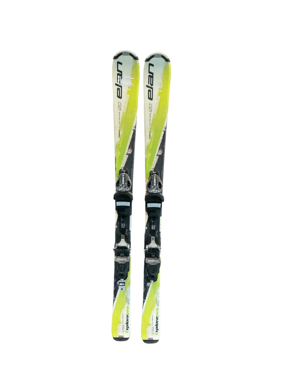 Used Elan EXPLORE PRO Boys DH Ski/Binding Neon Green 120 cm