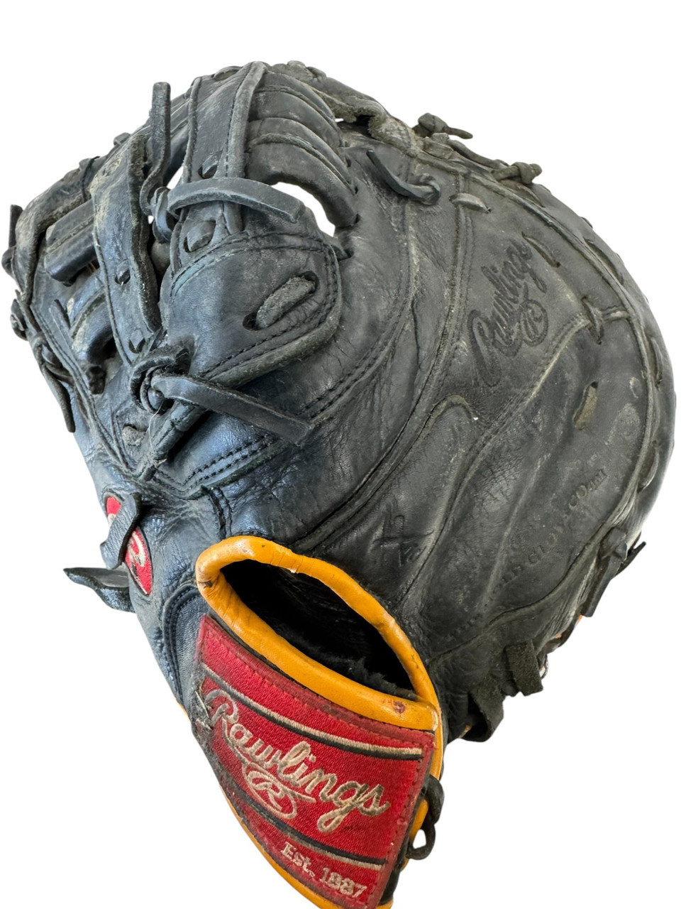 Used Rawlings GAMER SERIES BB/SB First Base LH Throw Black 12 1/2