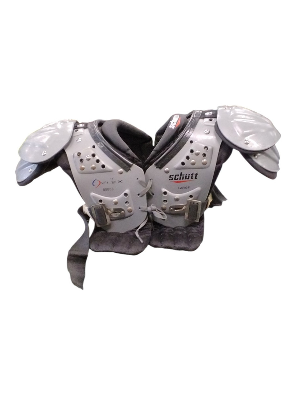 Used Schutt Y FLEX FB Shoulder Pads Grey LG