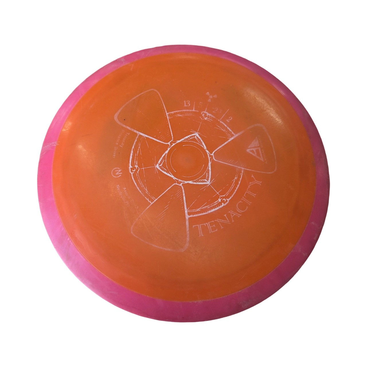 オルディナ Used Axiom TENACITY DRIVER DISC Disc Golf Driver Orange