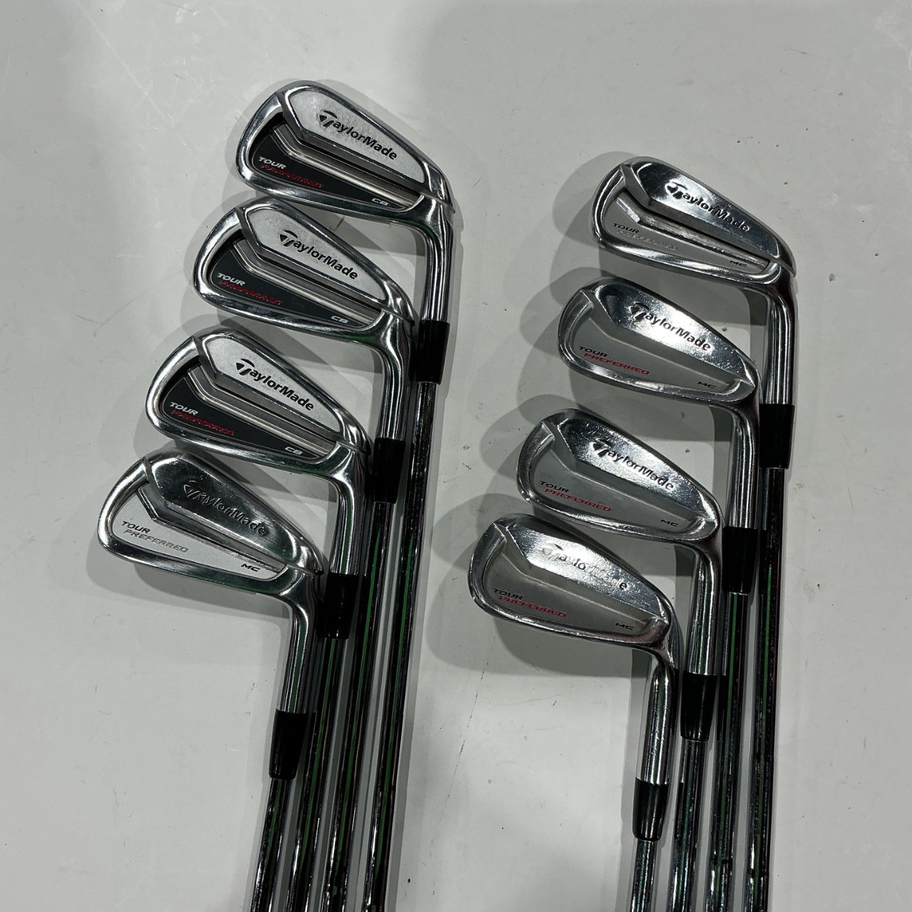 Used Taylormade TOUR PREFERRED CB/MC Mens Iron Set RH 3I-PW