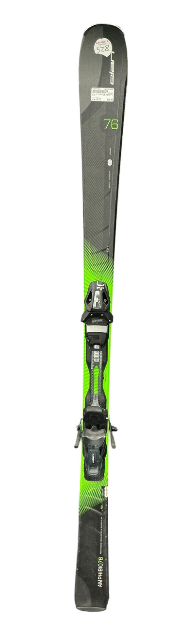 Used Elan AMPHIBIO 76 Mens DH Ski/Binding Green 160 cm