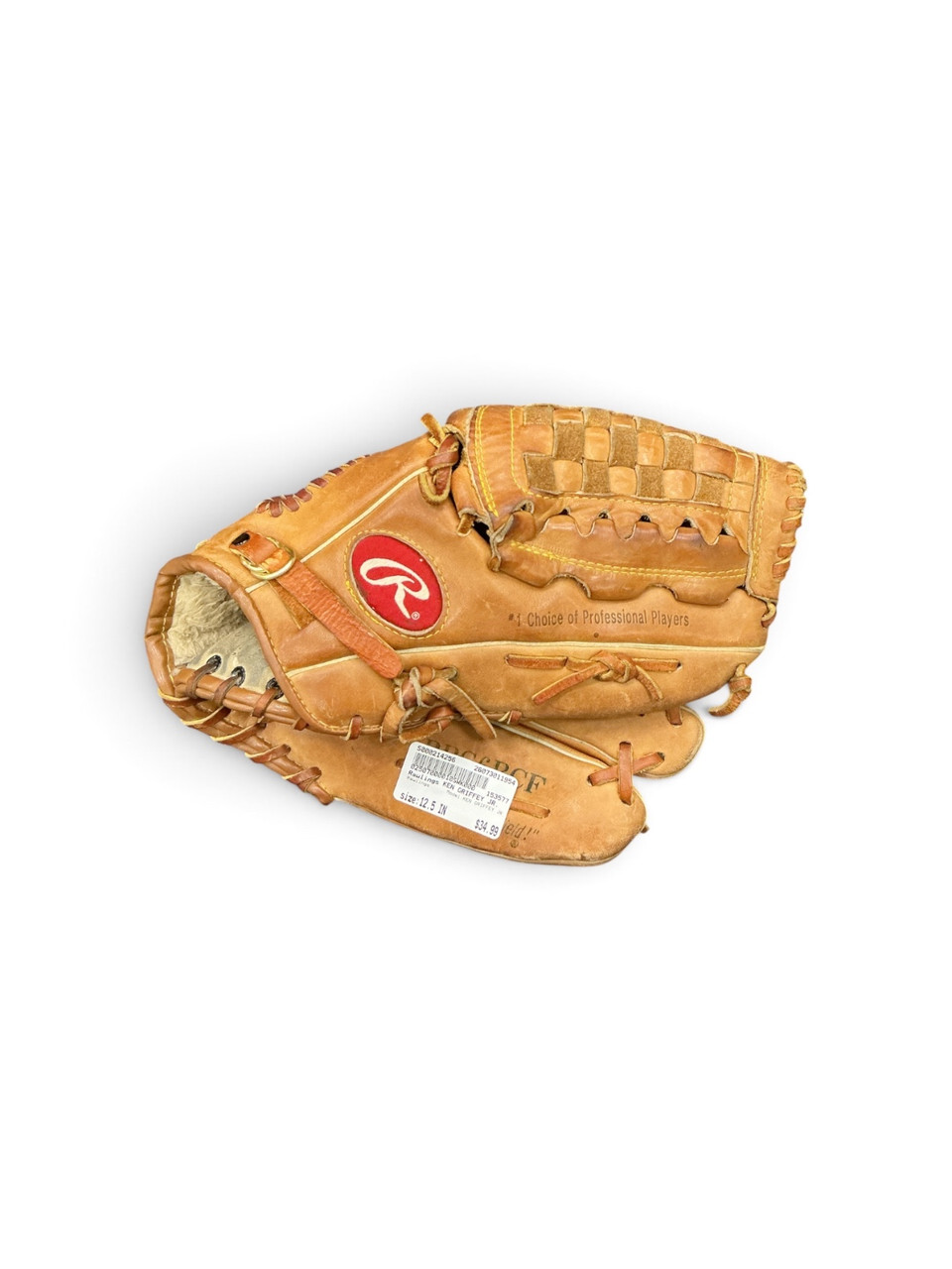 Used Rawlings KEN GRIFFEY JR. BB/SB Glove RH Throw None 12 1/2