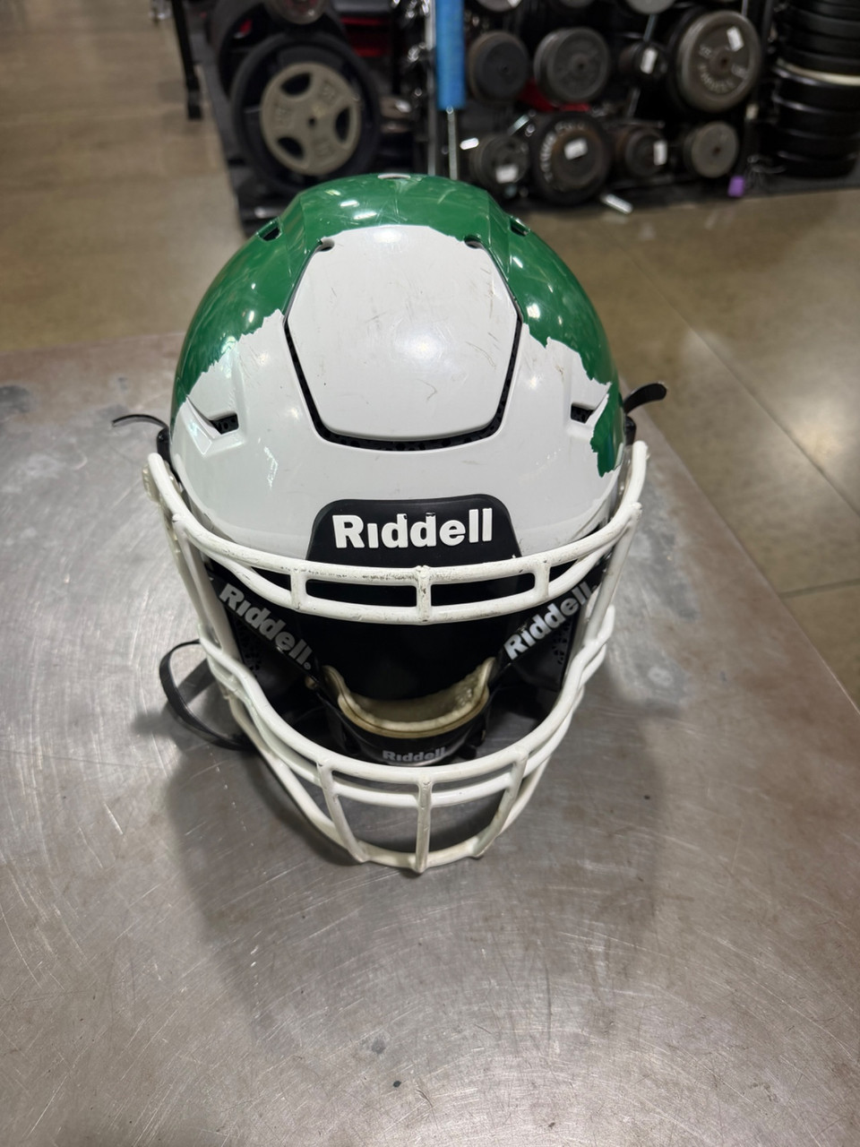 Used Riddell SPEEDFLEX DIAMOND 2021 FB Helmet Green SM