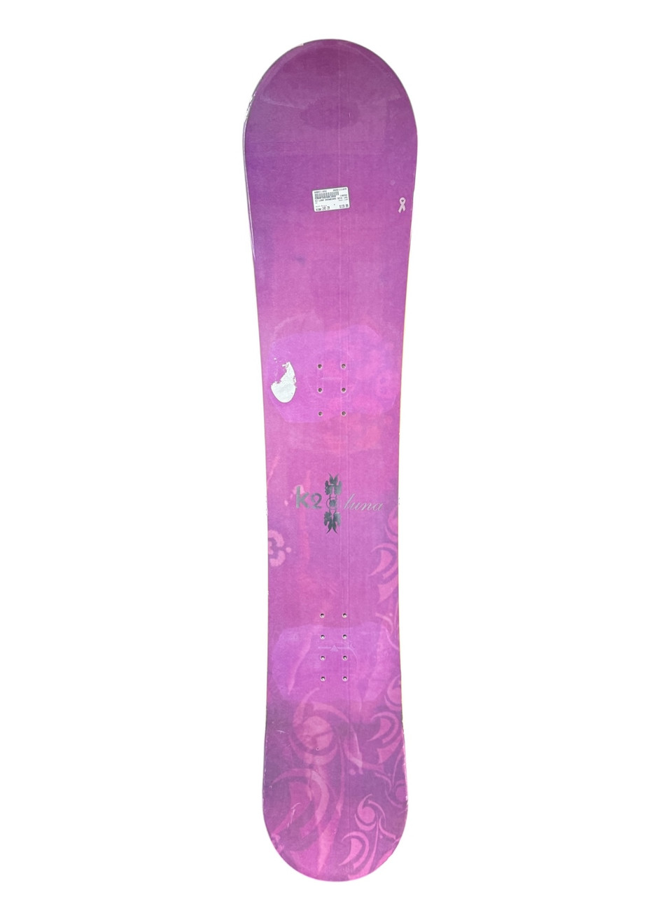 Used K2 LUNA Womens Snowboard Only Purple 145 cm