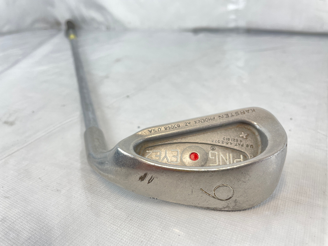 Ping Eye 2 Reds Used Ping EYE 2+ RED DOT 6 Iron Steel/Regular Golf Individual Iron 37.5