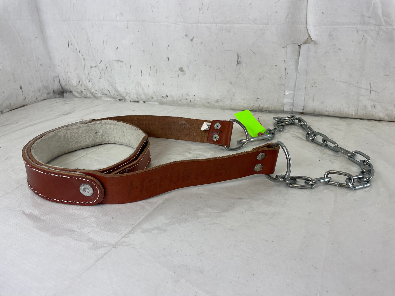 Used Harbinger Weightlifting Leather Head Harness Neck Harness