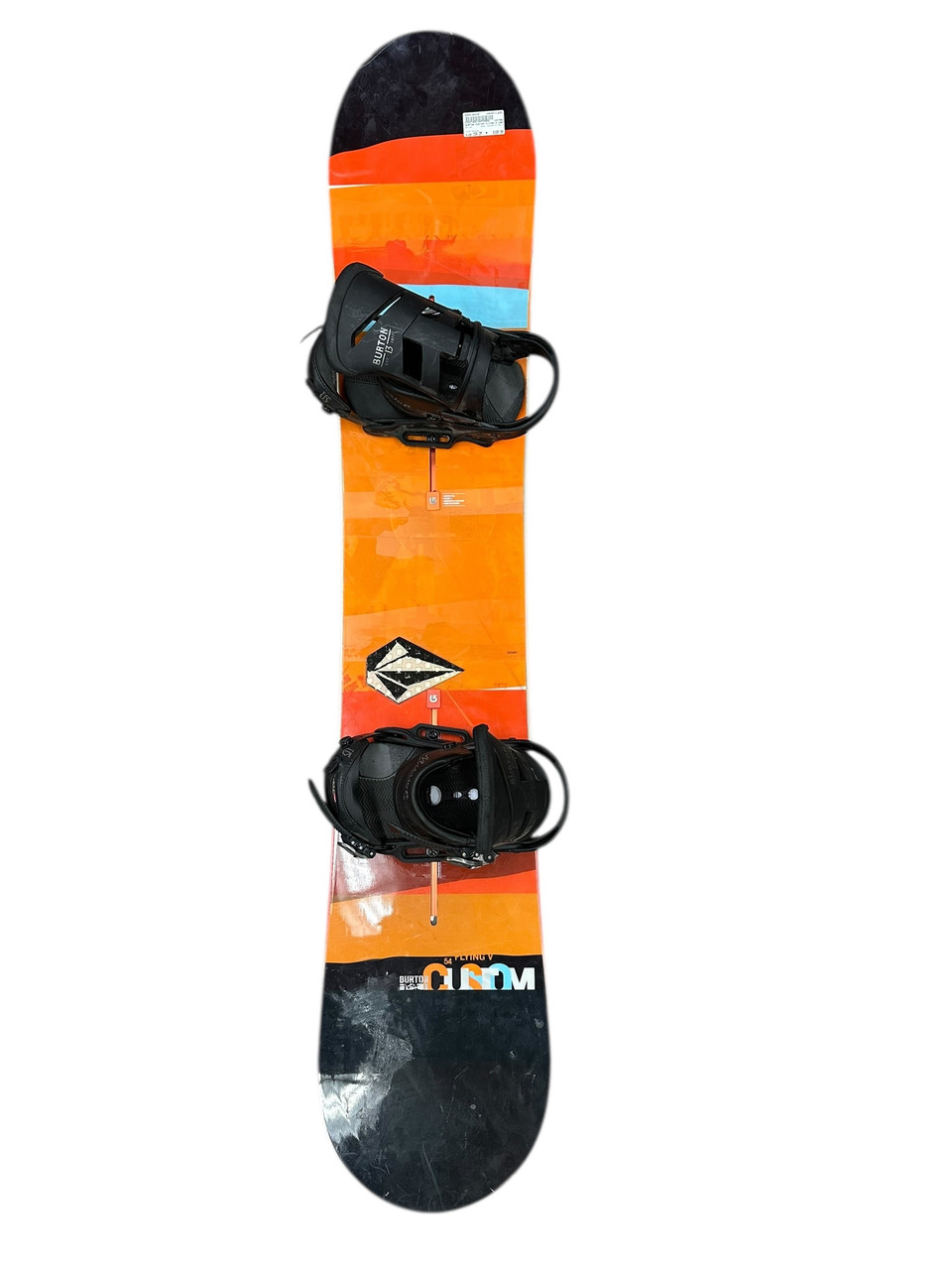 Used Burton CUSTOM FLYING V 154 cm Men's Snowboard Combo