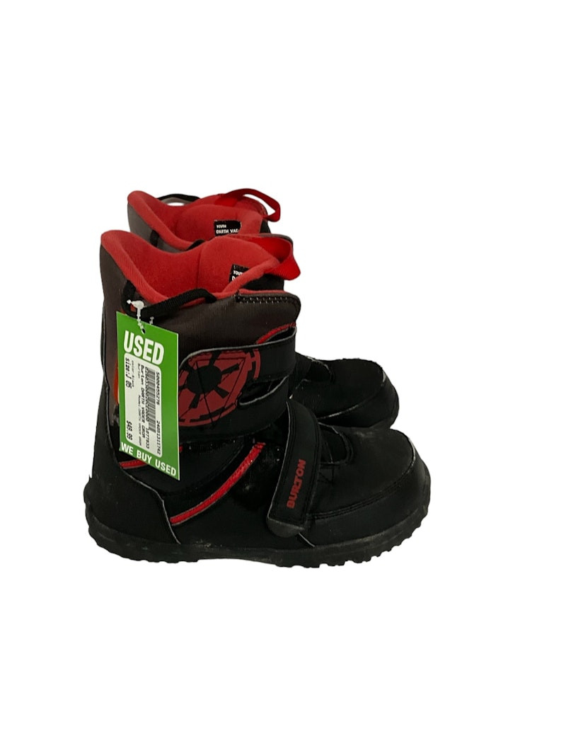 Used Burton DARTH VADER GROM Junior 05 Boys' Snowboard Boots Boys