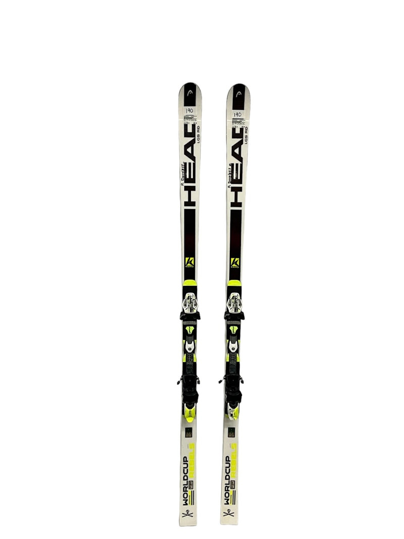 Used Head WORLD CUP REBELS 190 cm Men's Downhill Ski Combo Men's
