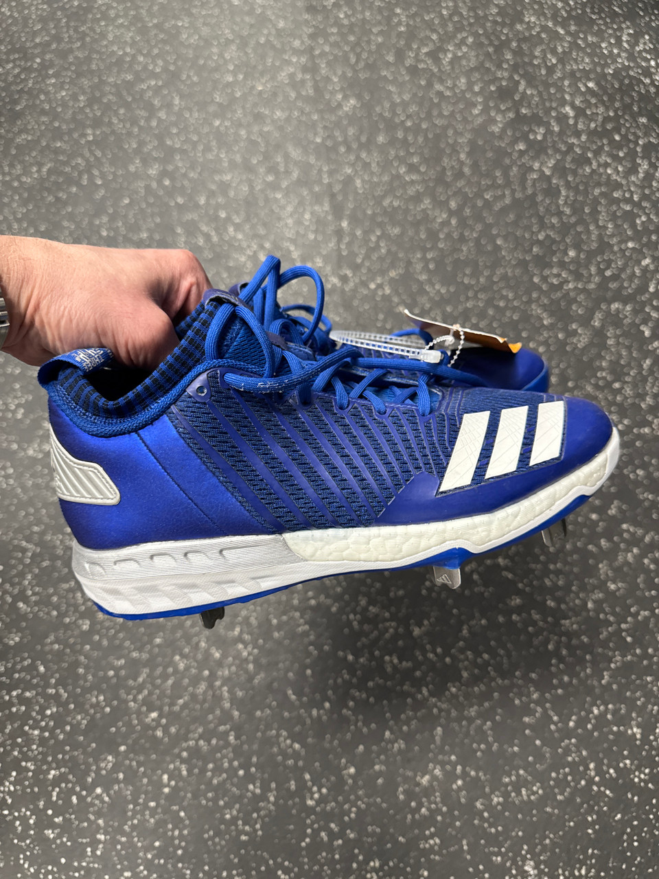 Used Adidas BOOST ICON 3 METAL BB/SB Cleats Royal Blue Senior 8