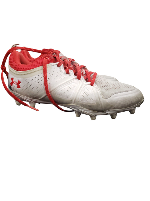 Vist Large View of Product Image Which is Used Under Armour LAX Cleats Womens Red Senior 7.5