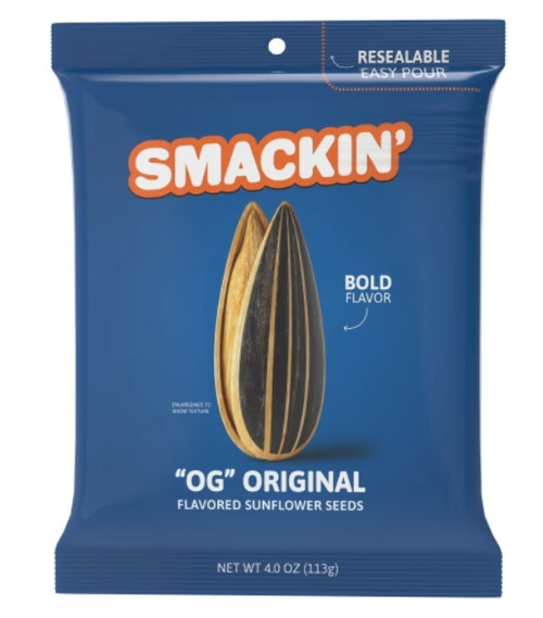 New Smakin' Seeds OG Original, 4oz Bag Sunflower Seeds 11863-97MOG