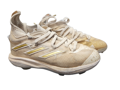 Used Adidas ADIZERO Jr FB Cleats White Junior 02 11849-S000018114