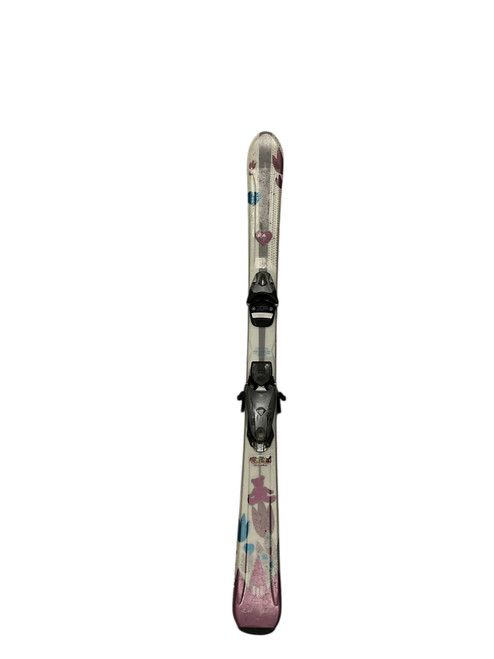 Vist Large View of Product Image Which is Used Elan LIL SPICE Girls Skis Only White 120 cm