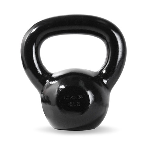 Vist Large View of Product Image Which is New CAP ENAMEL COATED CAST IRON KETTLEBELL 15LB SDK2015