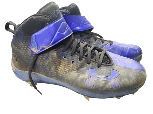 Vist Large View of Product Image Which is Used Under Armour BRYCE HARPER 8 BB/SB Cleats Black Senior 13
