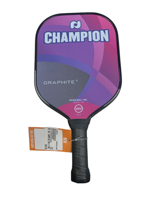 New PB INC CHAMPION GRAPHITE X Pickleball Paddle, PURPLE 11863-ESCKZPBGX0004